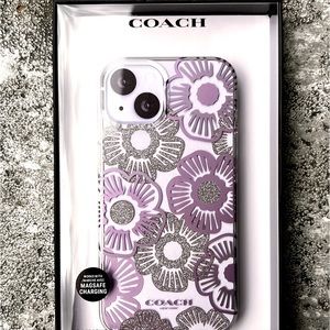 Coach Protective Case for iPhone 13 - Tea Rose Ice Purple